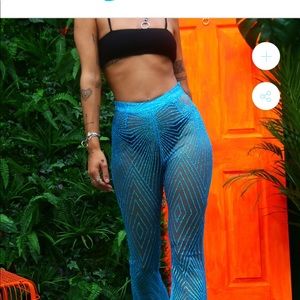 Elsie & Fred glitter blue pants